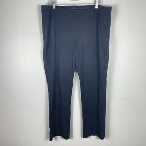 ⭐️ Chicos Trouser Dress Pants Pull On Black Size 3 XL Stretch Work Travel Church